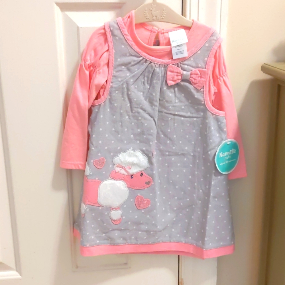 Nannette shirt & jumper dress set